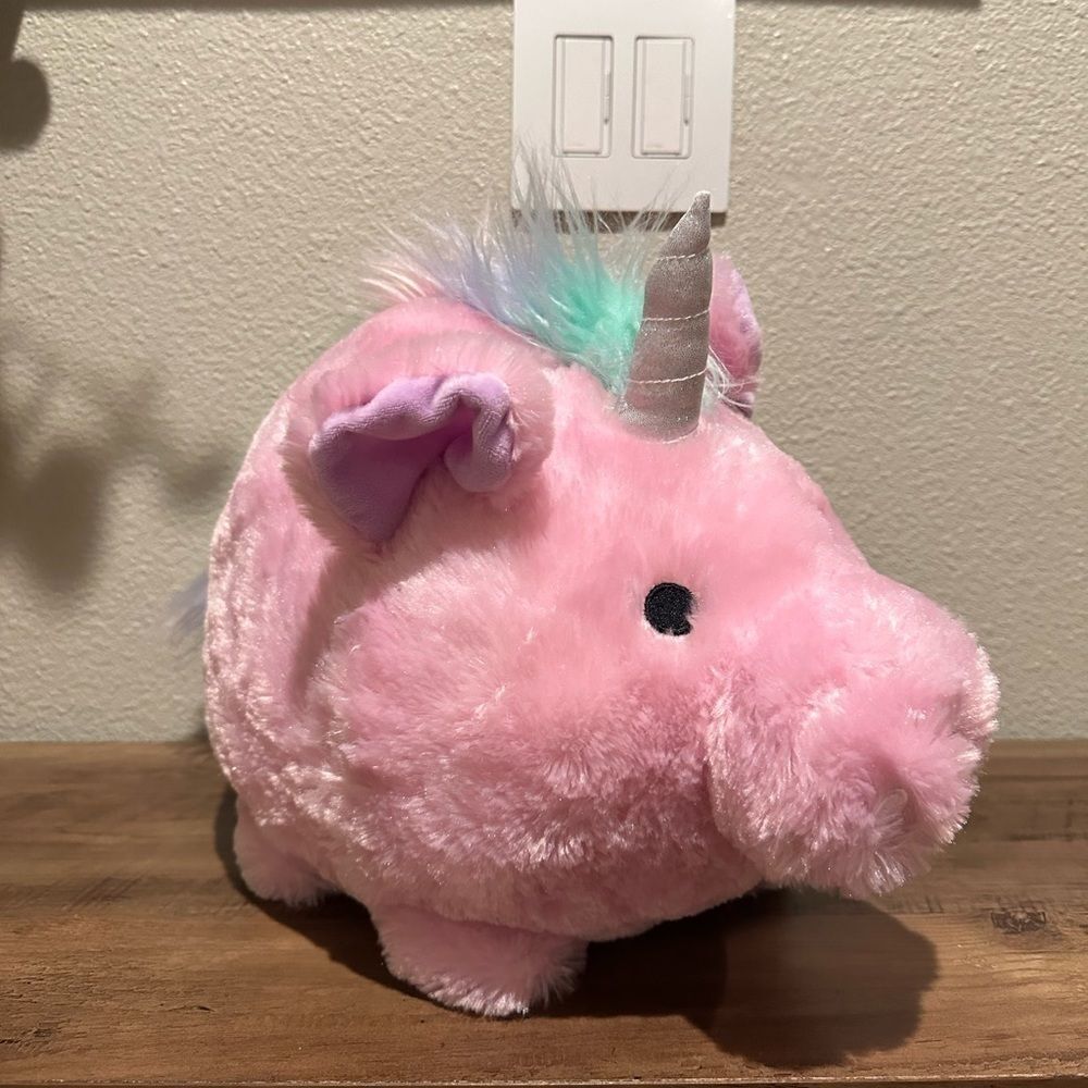 New Pink Unicorn Piggy Bank 11x10
